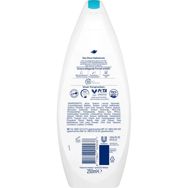 Dove - Hydra Care Nursing Shower Body Wash, Aloe & Birch Water_2
