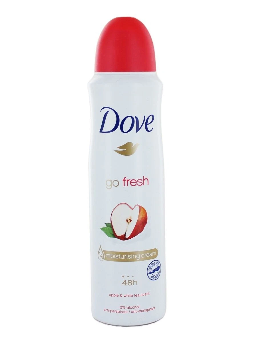 Dove - Go Fresh Antiperspirant Spray, Apple & White Tea Scent