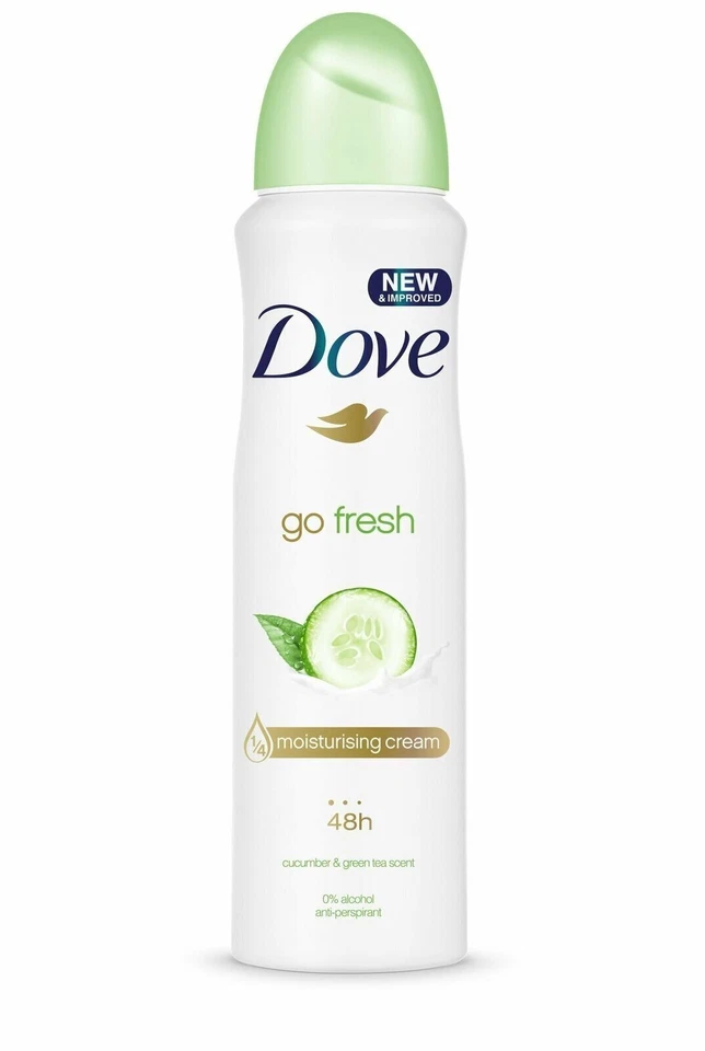 Dove - Go Fresh Antiperspirant Spray, Cucumber & Green Tea Scent