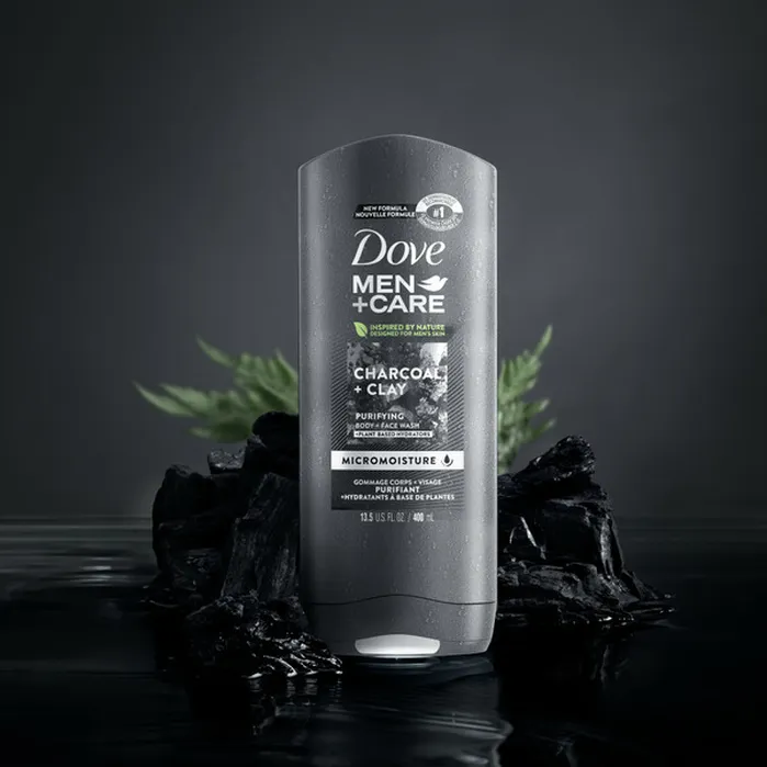Dove - Men + Care Body + Face Wash, Purifying Charcoal + Clay_2
