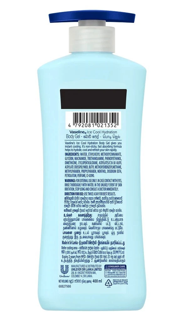 Vaseline - Gel Creme, Ice Cool Hydration_2