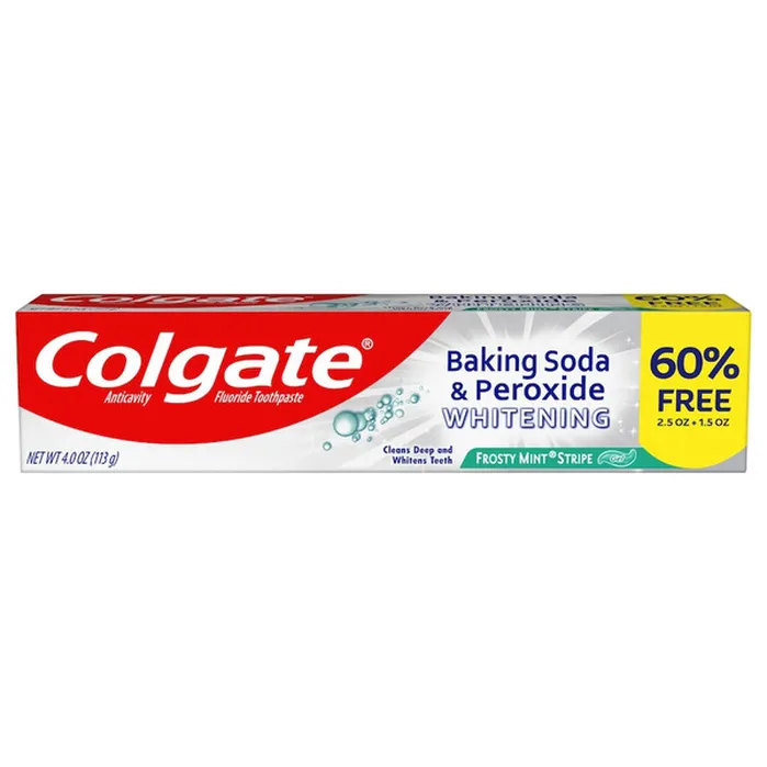 Colgate - Baking Soda & Peroxide Whitening Toothpaste, Frosty Mint Stripe_1